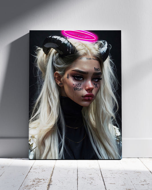 Rebel Angels Neon Wall Poster