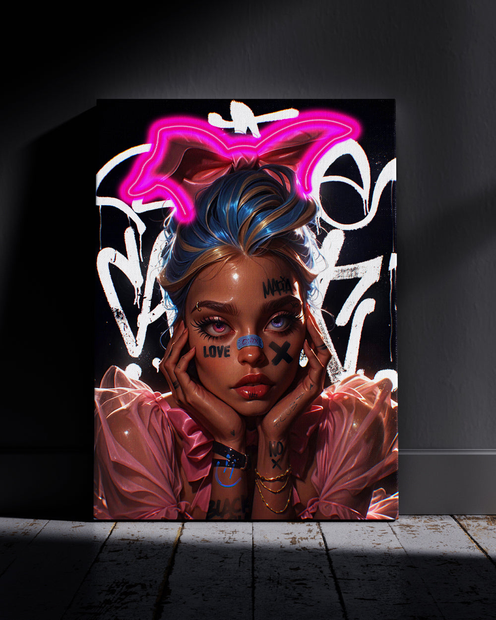 Graffiti Soul Neon Wall Poster