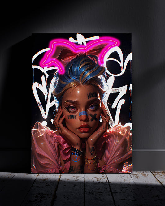 Graffiti Soul Neon Wall Poster