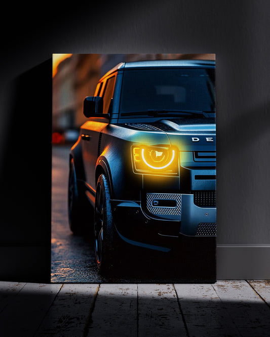 Defender L663 Neon Wall Poster
