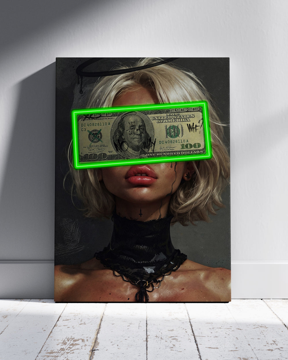 Money Vision Neon Wall Poster