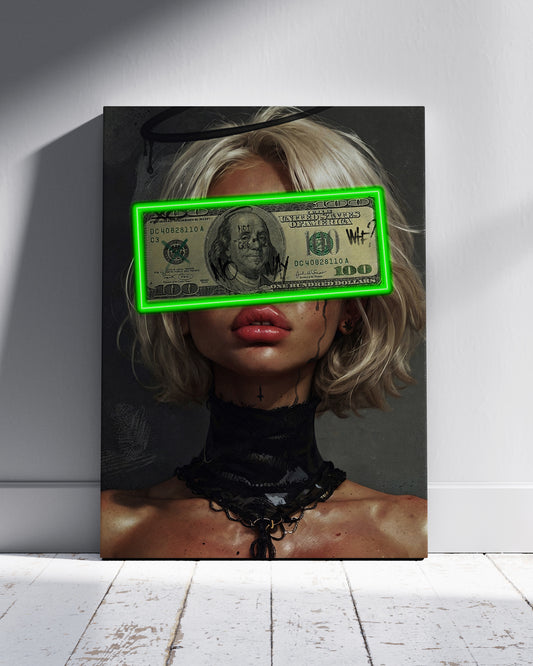 Money Vision Neon Wall Poster