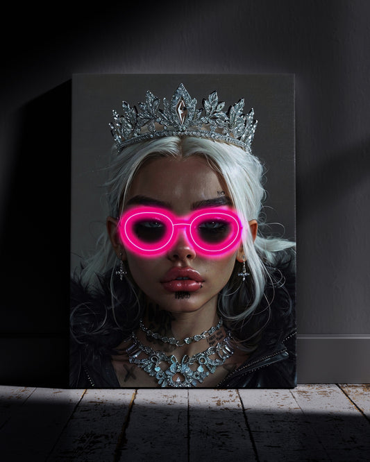 Pink Shades Neon Wall Poster