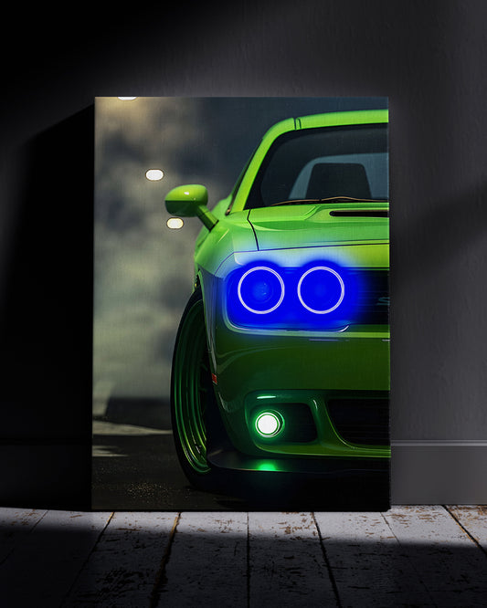 Challenger SRT Neon Wall Poster