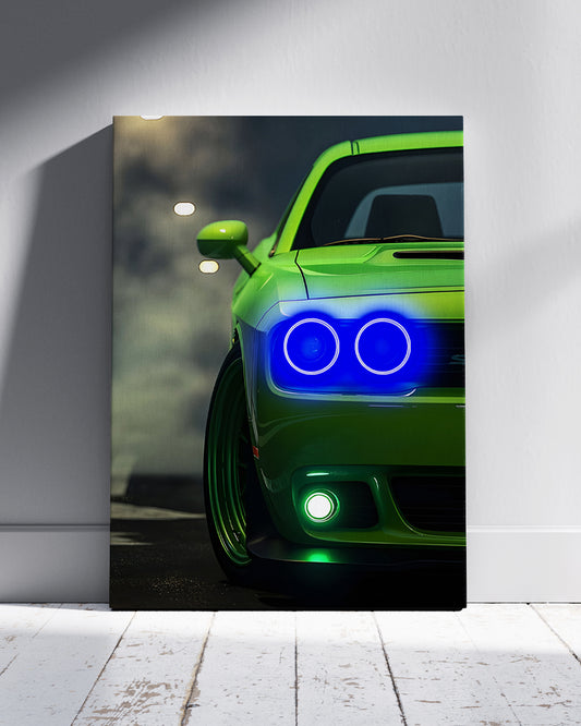 Challenger SRT Neon Wall Poster