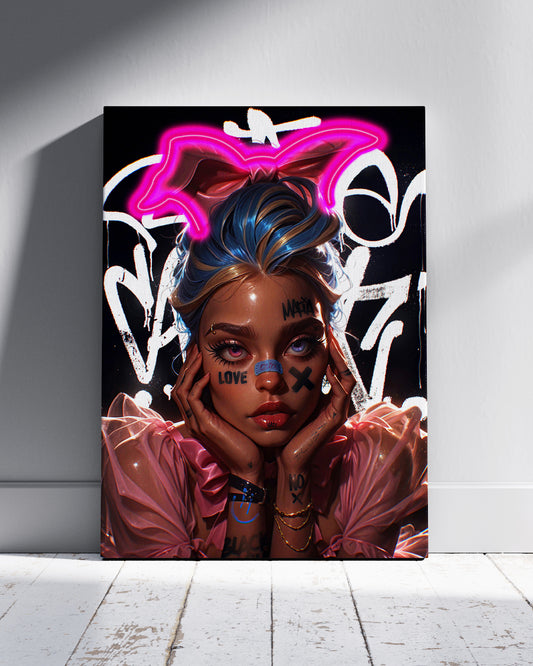 Graffiti Soul Neon Wall Poster