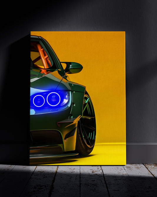 BMW E92 Neon Wall Poster