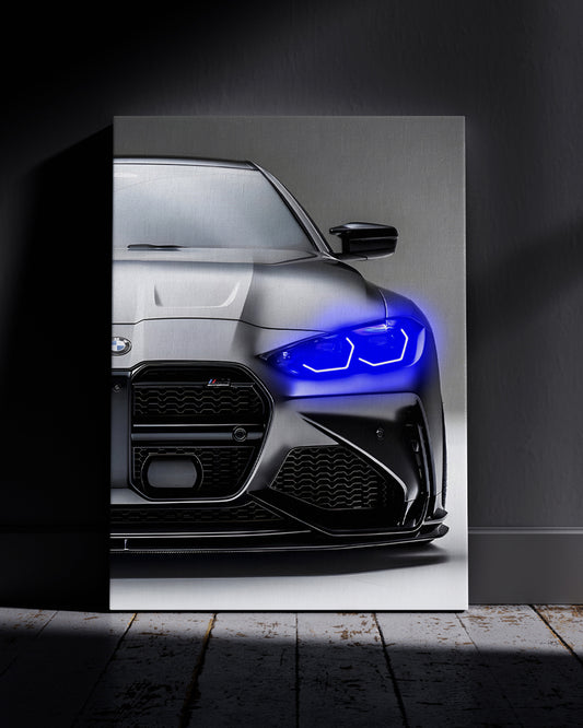BMW  CSL Neon Wall Poster