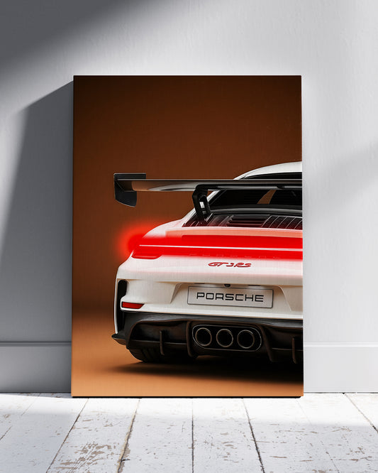 Porsche Neon Wall Poster