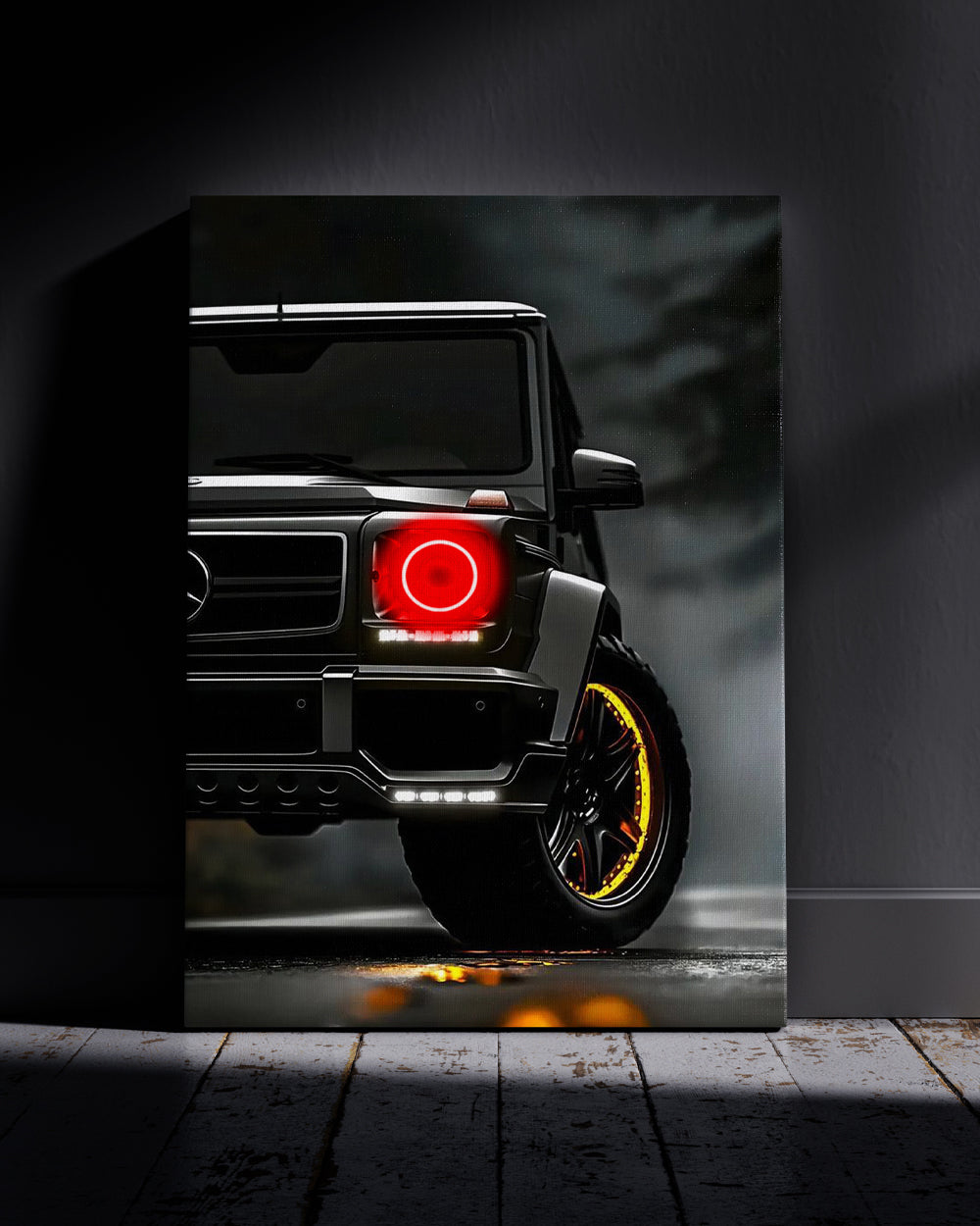 G-Wagon Jeep Neon Wall Poster