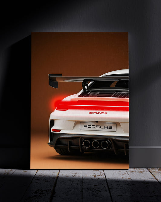 Porsche Neon Wall Poster