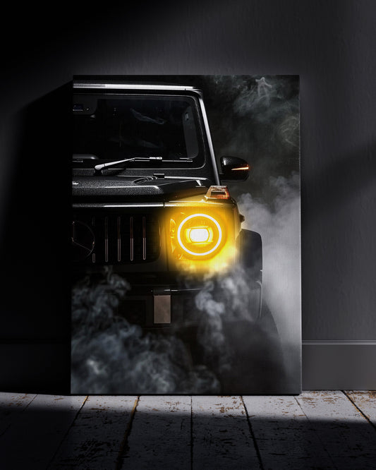 Benz G-Class Neon Wall Poster
