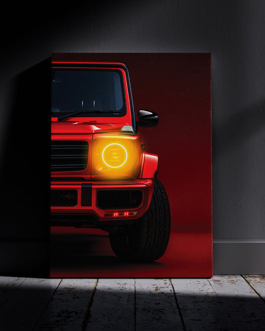 Mercedes Benz G Neon Wall Poster