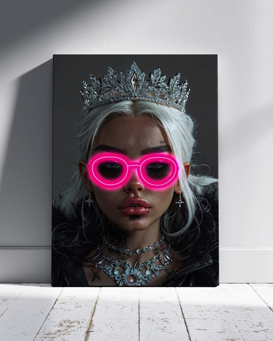 Pink Shades Neon Wall Poster