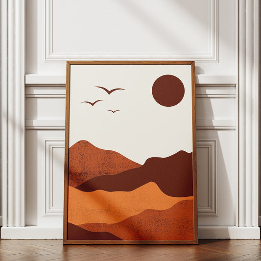 Desert Dawn Wall Art Poster