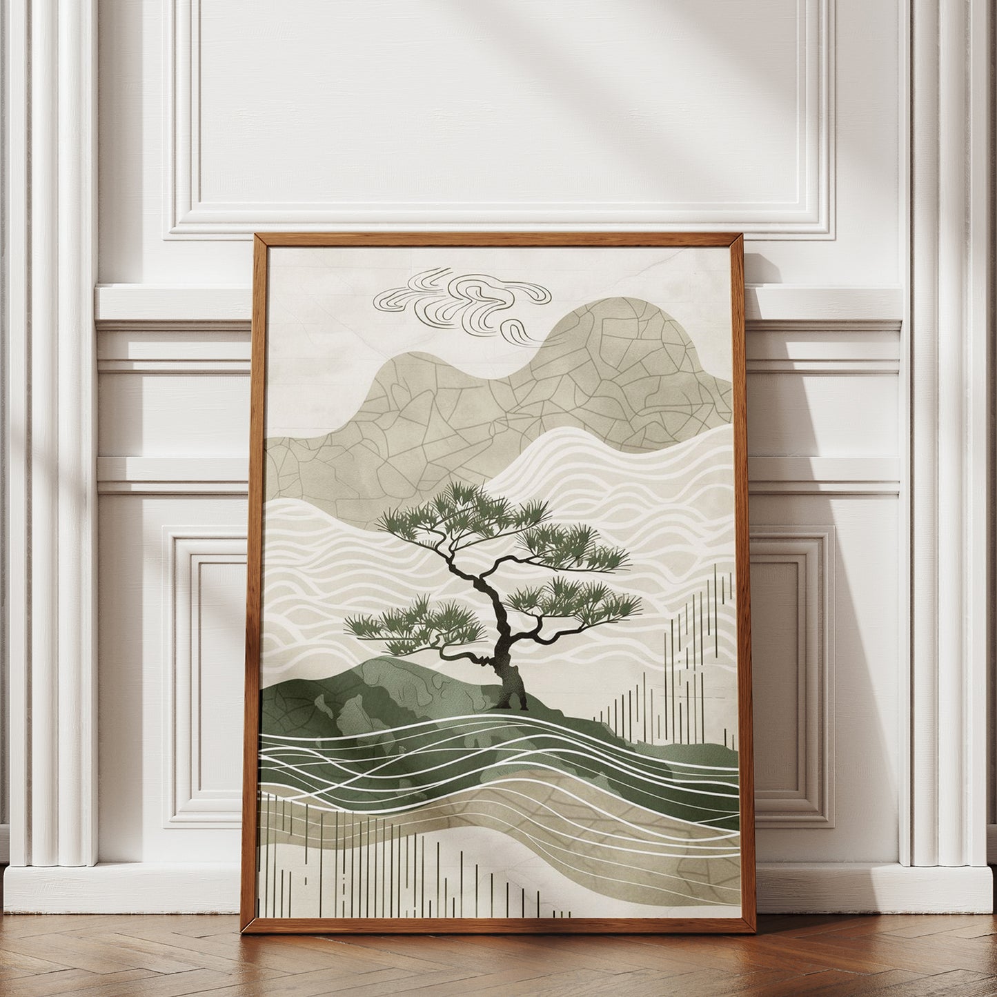 Earth Waves Sunset Wall Art Poster
