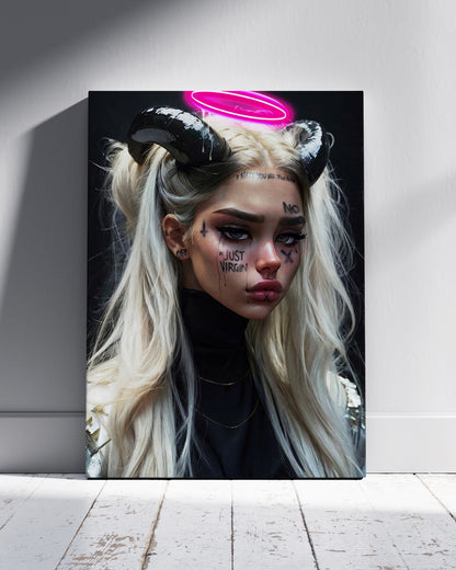 Rebel Angels Neon Wall Poster