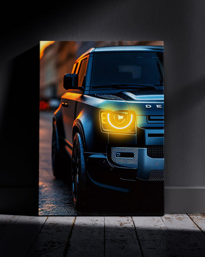 Defender L663 Neon Wall Poster