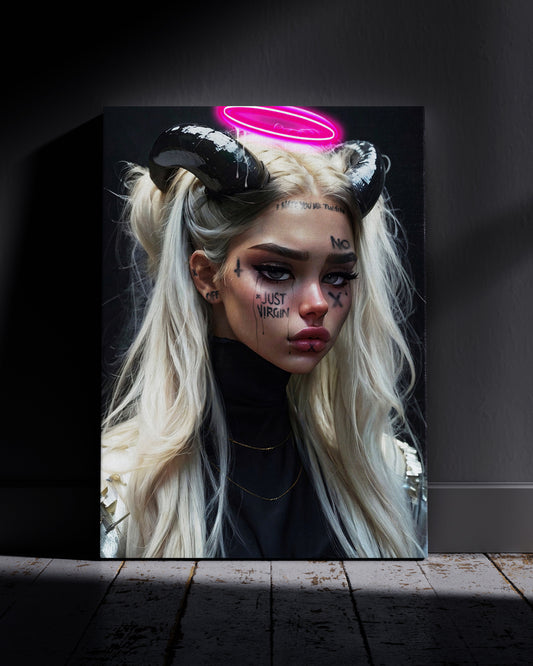 Rebel Angels Neon Wall Poster