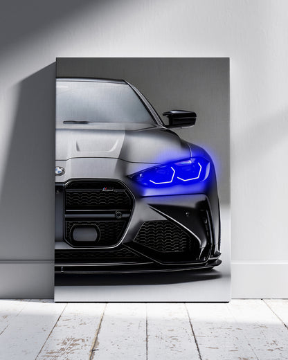BMW  CSL Neon Wall Poster