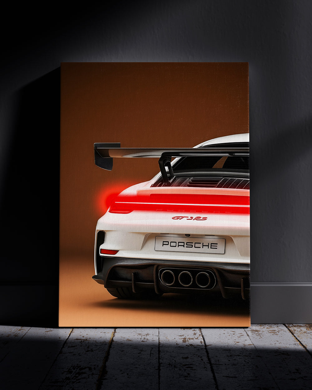 Porsche Neon Wall Poster