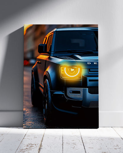 Defender L663 Neon Wall Poster