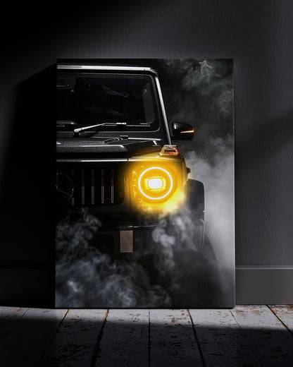 Benz G-Class Neon Wall Poster